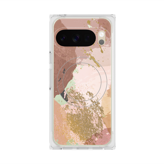 Premium Square Case with Pixelsnap［ Champagne pink ］