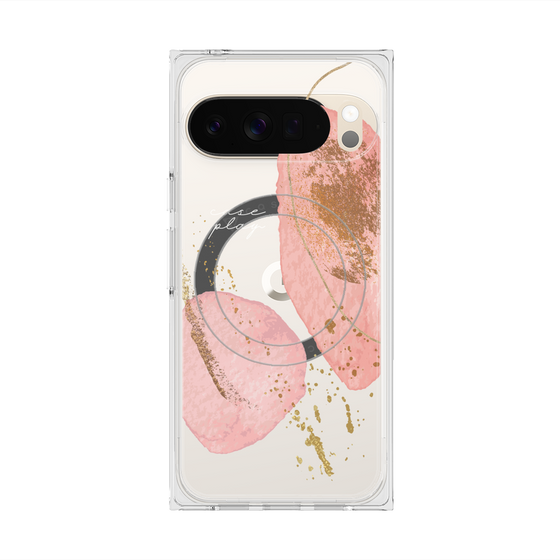 Premium Square Case with Pixelsnap［ Romantic pink ］