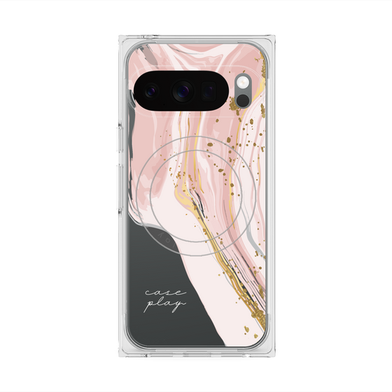 Premium Square Case with Pixelsnap［ Melting pink ］