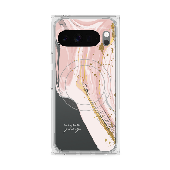 Premium Square Case with Pixelsnap［ Melting pink ］