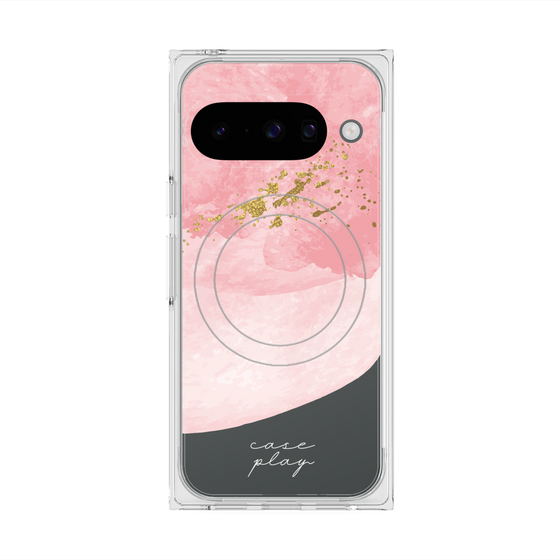 Premium Square Case with Pixelsnap［ pink layered ］