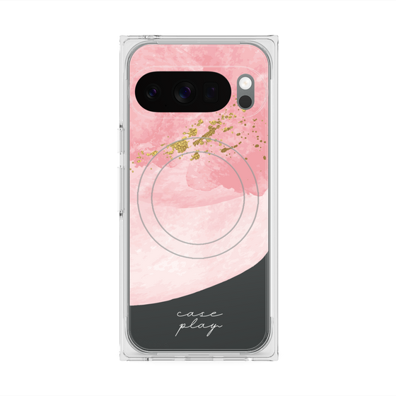Premium Square Case with Pixelsnap［ pink layered ］