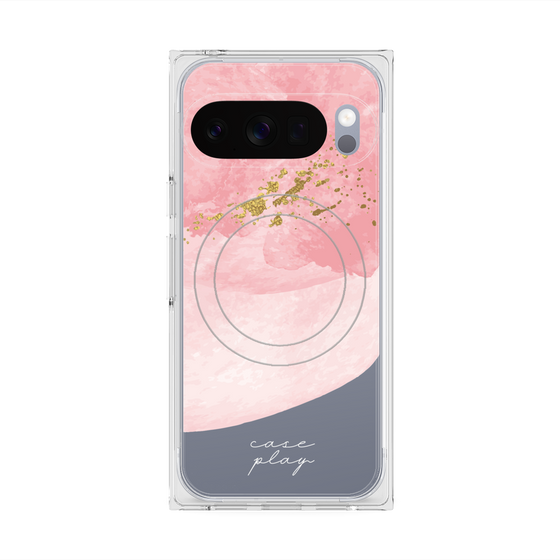 Premium Square Case with Pixelsnap［ pink layered ］