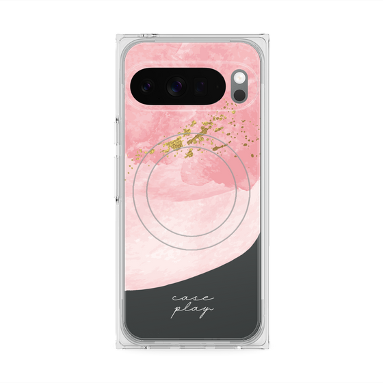 Premium Square Case with Pixelsnap［ pink layered ］