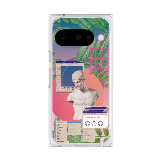 Premium Square Case with Pixelsnap［ vapor wave ］