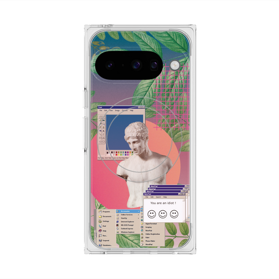 Premium Square Case with Pixelsnap［ vapor wave ］