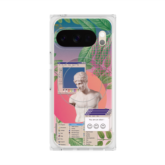 Premium Square Case with Pixelsnap［ vapor wave ］