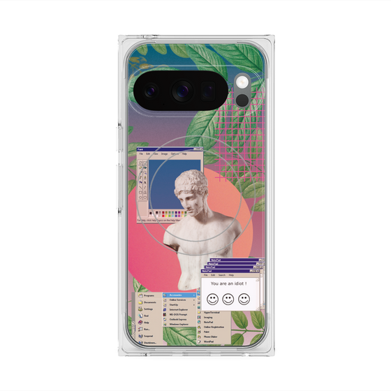 Premium Square Case with Pixelsnap［ vapor wave ］