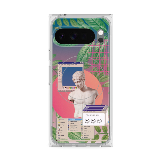 Premium Square Case with Pixelsnap［ vapor wave ］