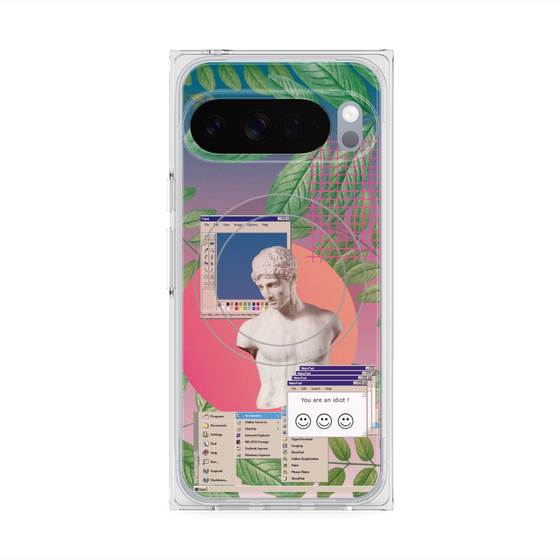 Premium Square Case with Pixelsnap［ vapor wave ］