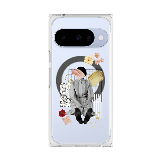 Premium Square Case with Pixelsnap［ Spring Picnic with Flowers ］