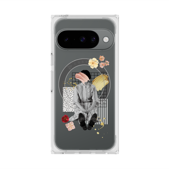 Premium Square Case with Pixelsnap［ Spring Picnic with Flowers ］