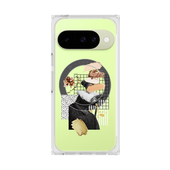 Premium Square Case with Pixelsnap［ Artistic Fall in Beige ］