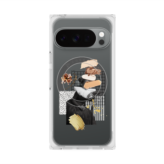 Premium Square Case with Pixelsnap［ Artistic Fall in Beige ］