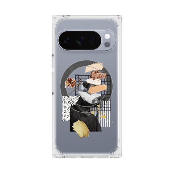 Premium Square Case with Pixelsnap［ Artistic Fall in Beige ］