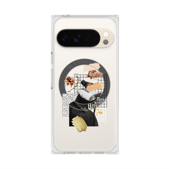 Premium Square Case with Pixelsnap［ Artistic Fall in Beige ］