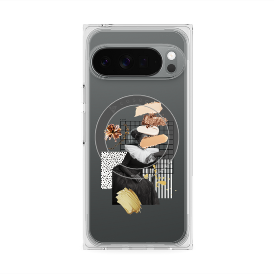 Premium Square Case with Pixelsnap［ Artistic Fall in Beige ］