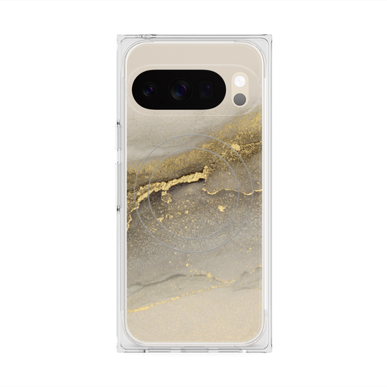 Premium Square Case with Pixelsnap［ Marble Gray ］