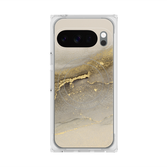 Premium Square Case with Pixelsnap［ Marble Gray ］