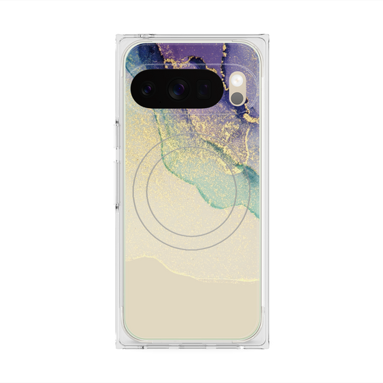 Premium Square Case with Pixelsnap［ Marble Purple ］