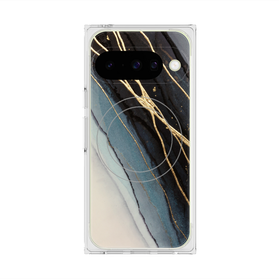 Premium Square Case with Pixelsnap［ Marble Black ］