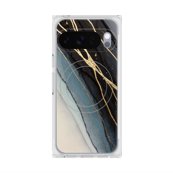 Premium Square Case with Pixelsnap［ Marble Black ］