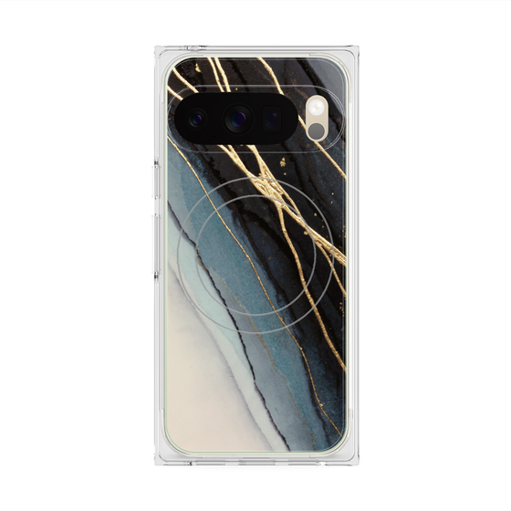 Premium Square Case with Pixelsnap［ Marble Black ］