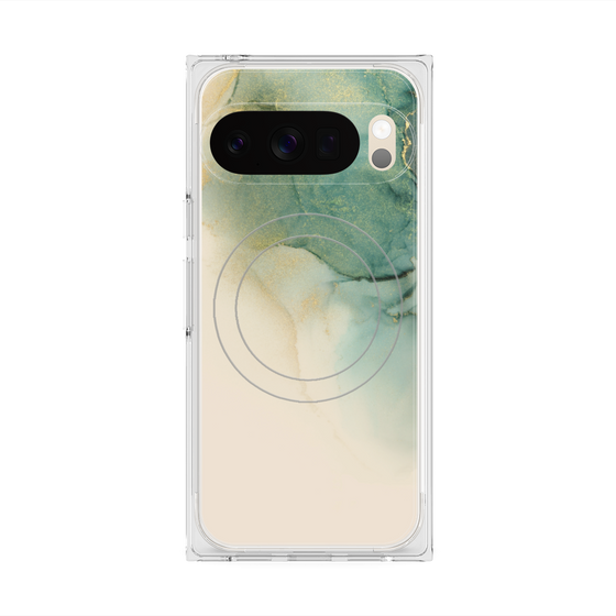 Premium Square Case with Pixelsnap［ Marble Green ］