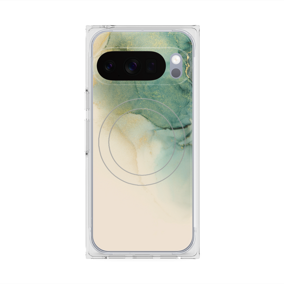 Premium Square Case with Pixelsnap［ Marble Green ］