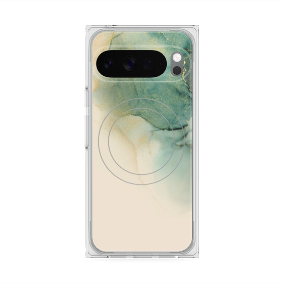 Premium Square Case with Pixelsnap［ Marble Green ］