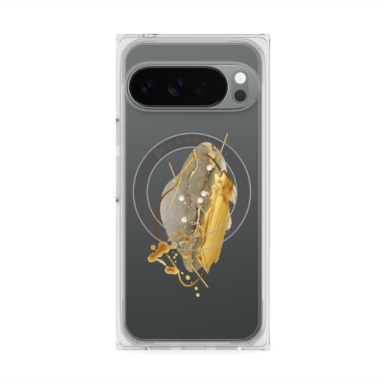 Premium Square Case with Pixelsnap［ Nuance Painting Gray ］