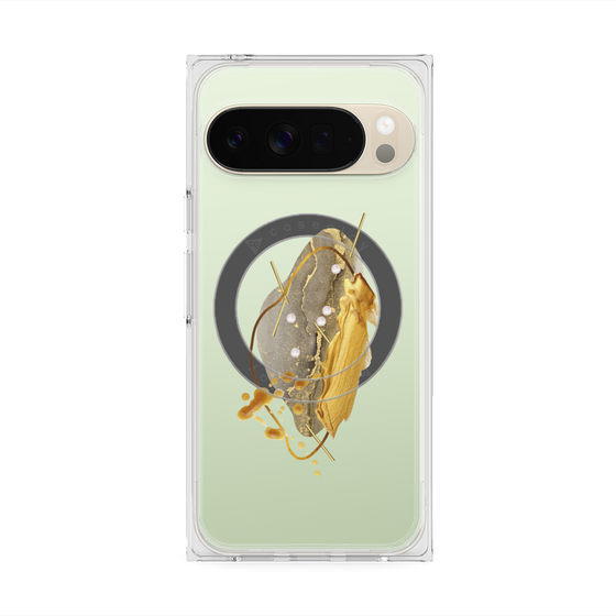 Premium Square Case with Pixelsnap［ Nuance Painting Gray ］