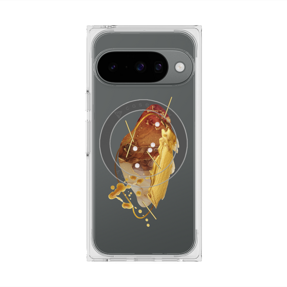 Premium Square Case with Pixelsnap［ Nuance Painting Brown ］