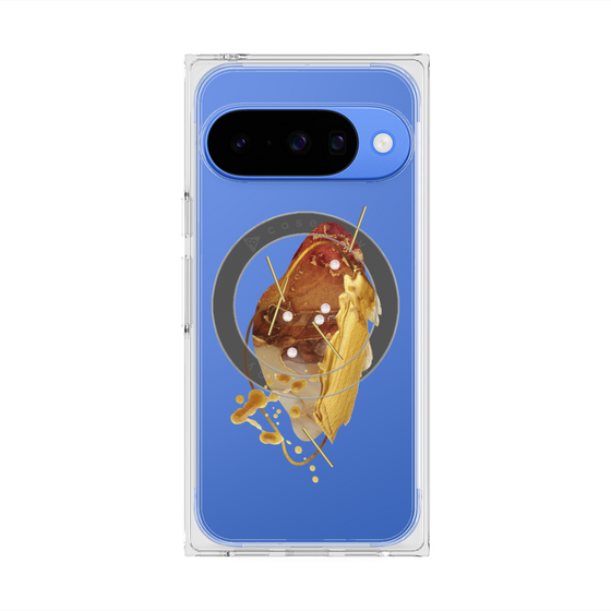 Premium Square Case with Pixelsnap［ Nuance Painting Brown ］