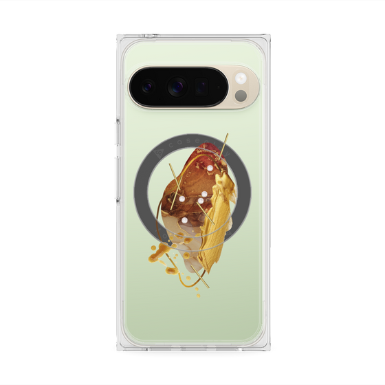 Premium Square Case with Pixelsnap［ Nuance Painting Brown ］