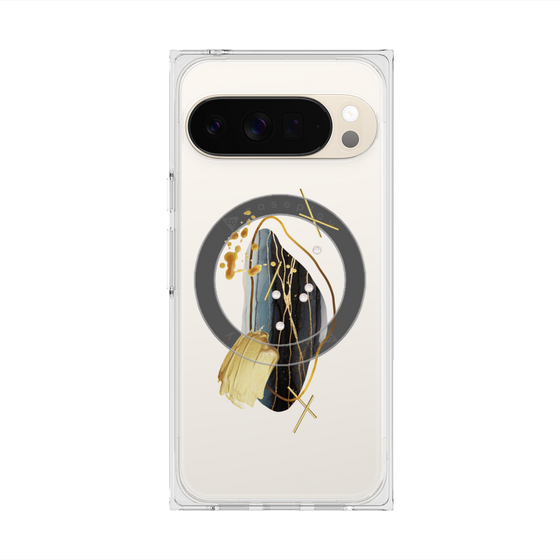 Premium Square Case with Pixelsnap［ Nuance Painting Black ］