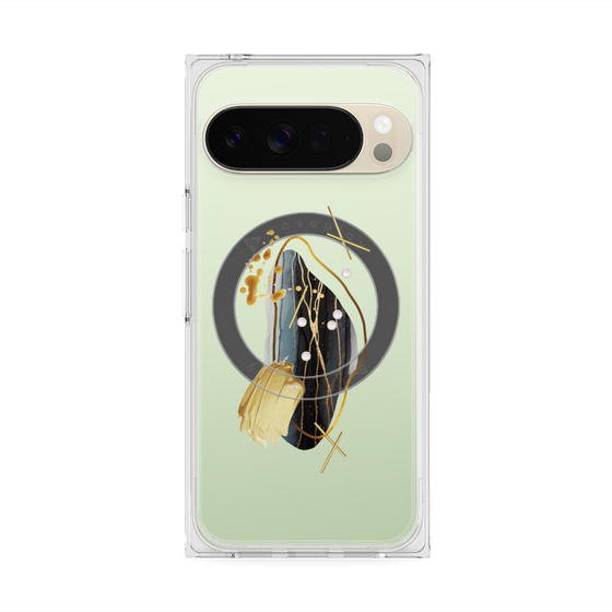 Premium Square Case with Pixelsnap［ Nuance Painting Black ］