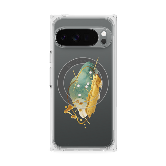 Premium Square Case with Pixelsnap［ Nuance Painting Green ］