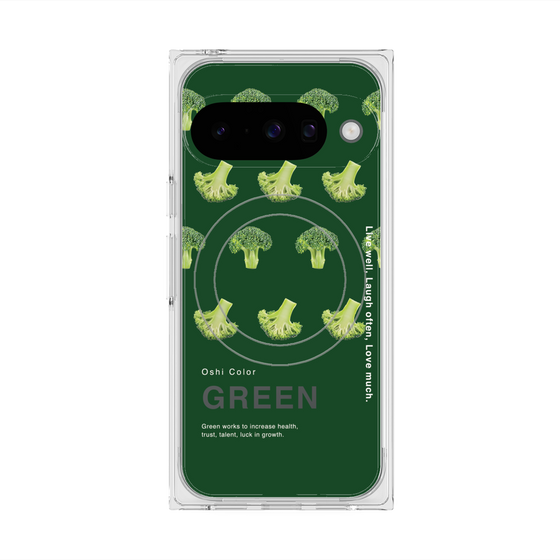 Premium Square Case with Pixelsnap［ GREEN-Broccoli ］