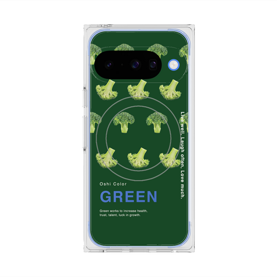 Premium Square Case with Pixelsnap［ GREEN-Broccoli ］