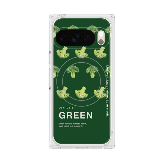 Premium Square Case with Pixelsnap［ GREEN-Broccoli ］