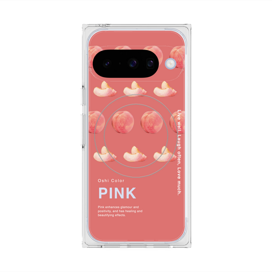 Premium Square Case with Pixelsnap［ PINK-Peach ］