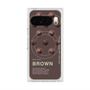 Premium Square Case with Pixelsnap［ BROWN-Chocolate ］