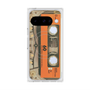 Premium Square Case with Pixelsnap［ RETORO CASSETTE TAPE - Skeleton Orange ］