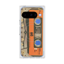 Premium Square Case with Pixelsnap［ RETORO CASSETTE TAPE - Skeleton Orange ］
