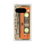 Premium Square Case with Pixelsnap［ RETORO CASSETTE TAPE - Skeleton Orange ］