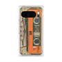 Premium Square Case with Pixelsnap［ RETORO CASSETTE TAPE - Skeleton Orange ］