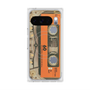 Premium Square Case with Pixelsnap［ RETORO CASSETTE TAPE - Skeleton Orange ］