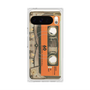 Premium Square Case with Pixelsnap［ RETORO CASSETTE TAPE - Skeleton Orange ］
