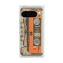 Premium Square Case with Pixelsnap［ RETORO CASSETTE TAPE - Skeleton Orange ］